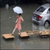 أمطار غزيرة في مناطق صينية تؤدي الى فيضانات