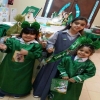 طالبات مدارس تبوك يتوشحن بالعلم في يوم الوطن