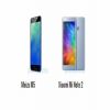 أبرز الفروق بين هاتفى Meizu M5 و Xiaomi Mi Note 2